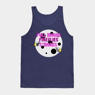 Campers Tshirt Full Moons Fireflies Smores Tank Top